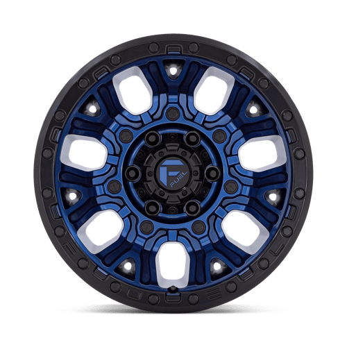 Fuel Offroad D827 TRACTION Dark Blue W/ Black Ring 17x9 -12 5x127mm 71.5mm