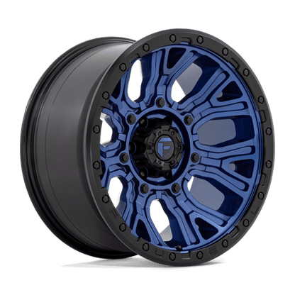 Fuel Offroad D827 TRACTION Dark Blue W/ Black Ring 20x10 -18 6x139.7mm 106.1mm