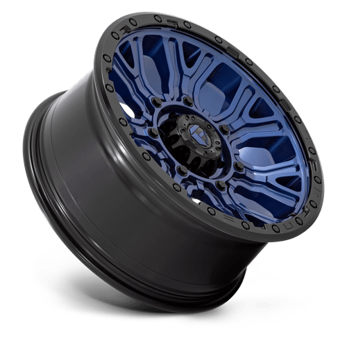 Fuel Offroad D827 TRACTION Dark Blue W/ Black Ring 20x9 +1 6x135mm 87.1mm