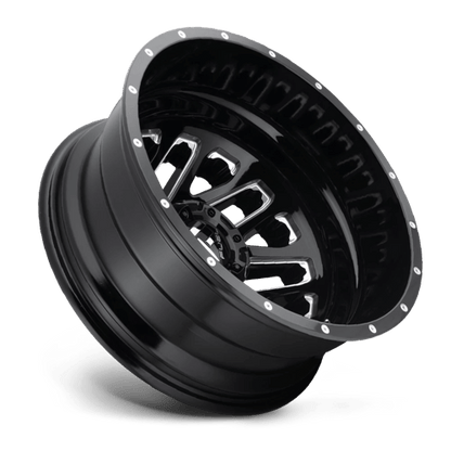 Fuel Offroad D581 TRITON Gloss Black Milled 20x8.25 -201 8x200mm 142mm