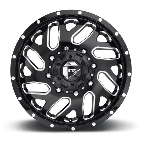 Fuel Offroad D581 TRITON Gloss Black Milled 20x8.25 +105 8x200mm 142mm