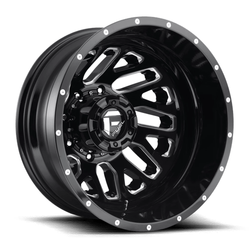 Fuel Offroad D581 TRITON Gloss Black Milled 22x8.25 -201 8x200mm 142mm