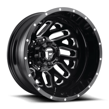 Fuel Offroad D581 TRITON Gloss Black Milled 22x8.25 -201 8x200mm 142mm