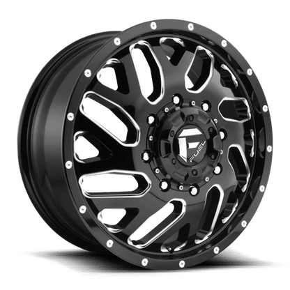 Fuel Offroad D581 TRITON Gloss Black Milled 22x8.25 +105 8x165.1mm 121.5mm