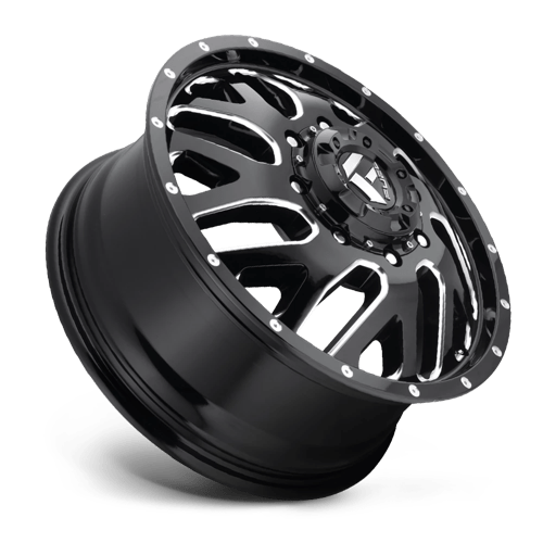 Fuel Offroad D581 TRITON Gloss Black Milled 22x8.25 +105 8x210mm 154.3mm