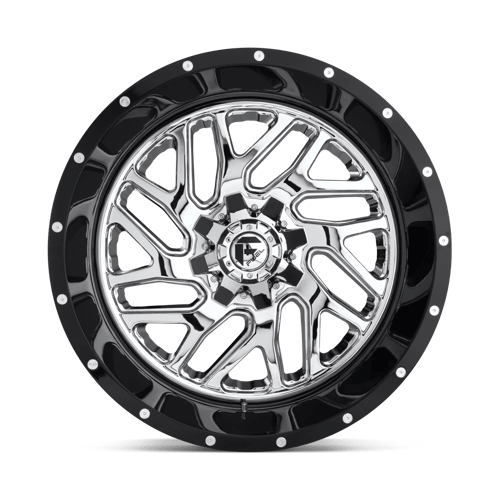 Fuel Offroad D211 TRITON Chrome Plated Gloss Black Lip 20x12 -44 6x135|6x139.7mm 106.1mm - 2 PIECE