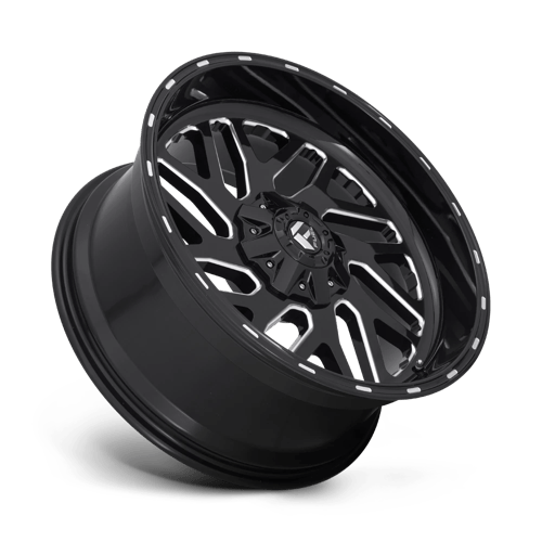 Fuel Offroad D581 TRITON Gloss Black Milled 22x10 -19 6x135|6x139.7mm 106.1mm