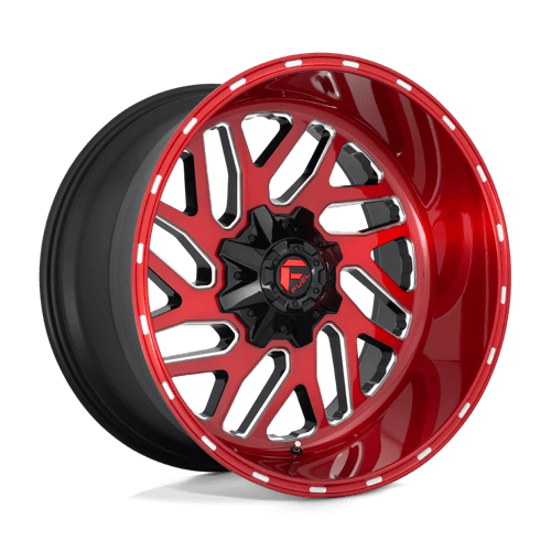 Fuel Offroad D691 TRITON Candy Red Milled 22x12 -44 6x135|6x139.7mm 106.1mm