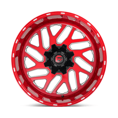 Fuel Offroad D691 TRITON Candy Red Milled 20x10 -18 8x180mm 124.2mm