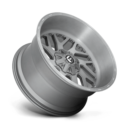 Fuel Offroad D715 TRITON PLATINUM Brushed Gun Metal Tinted Clear 20x10 -19 6x135|6x139.7mm 106.1mm