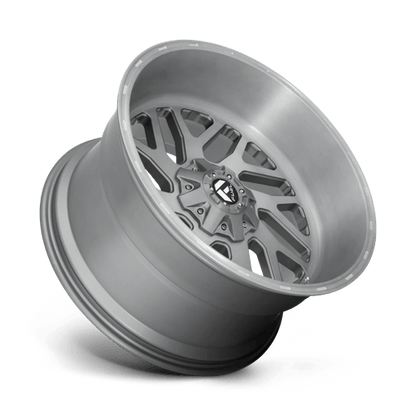Fuel Offroad D715 TRITON PLATINUM Brushed Gun Metal Tinted Clear 22x12 -43 8x165.1mm 125.1mm