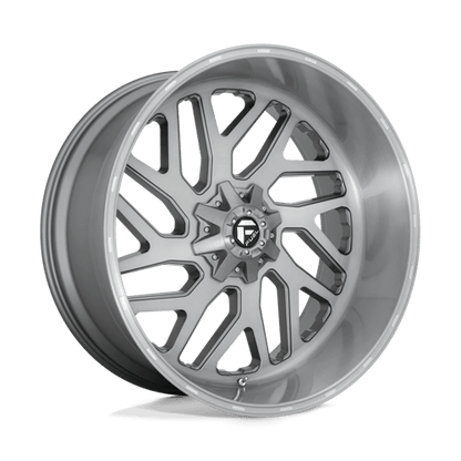 Fuel Offroad D715 TRITON PLATINUM Brushed Gun Metal Tinted Clear 26x12 -44 8x170mm 125.1mm