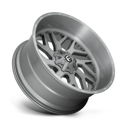 Fuel Offroad D715 TRITON PLATINUM Brushed Gun Metal Tinted Clear 26x12 -44 8x170mm 125.1mm