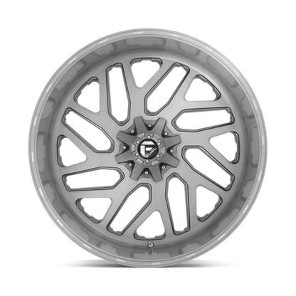 Fuel Offroad D715 TRITON PLATINUM Brushed Gun Metal Tinted Clear 26x12 -44 8x170mm 125.1mm