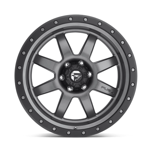 Fuel Offroad D552 TROPHY Matte Gunmetal Black Bead Ring 17x8.5 -6 5x127mm 78.1mm
