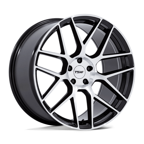 TSW TW002 LASARTHE 20X10.5 5X112 ET30 66.56 GLOSS BLACK MACHINED