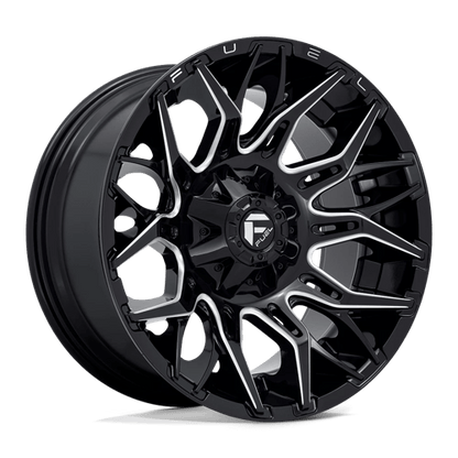 Fuel Offroad D769 TWITCH Glossy Black Milled 20x10 -18 6x135|6x139.7mm 106.1mm