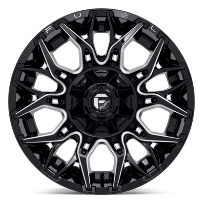 Fuel Offroad D769 TWITCH Glossy Black Milled 20x10 -18 6x135|6x139.7mm 106.1mm