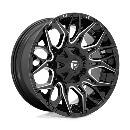 Fuel Offroad D769 TWITCH Glossy Black Milled 22x10 -18 6x135|6x139.7mm 106.1mm