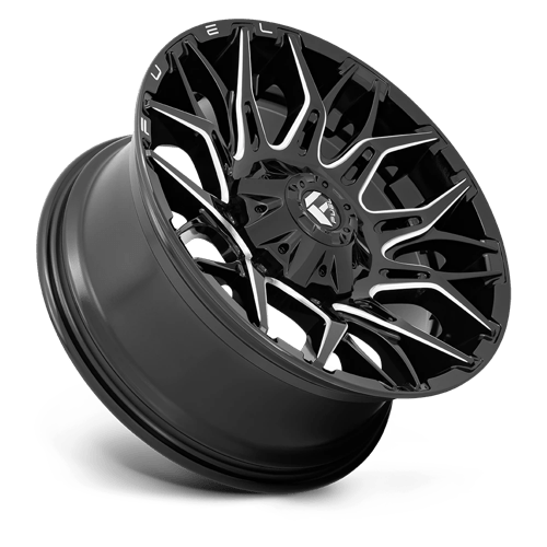 Fuel Offroad D769 TWITCH Glossy Black Milled 20x10 -18 8x180mm 124.2mm