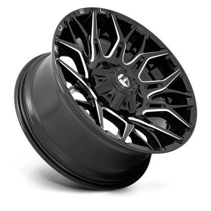 Fuel Offroad D769 TWITCH Glossy Black Milled 20x10 -18 8x180mm 124.2mm