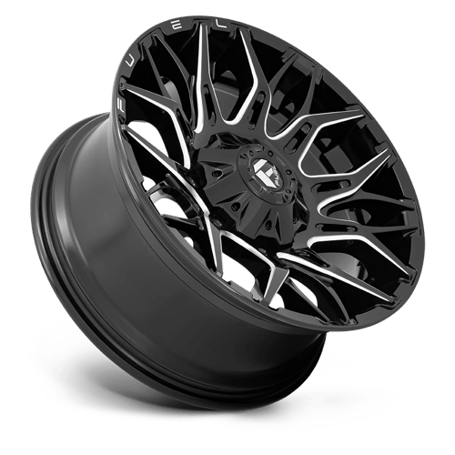 Fuel Offroad D769 TWITCH Glossy Black Milled 22x10 -18 6x135|6x139.7mm 106.1mm