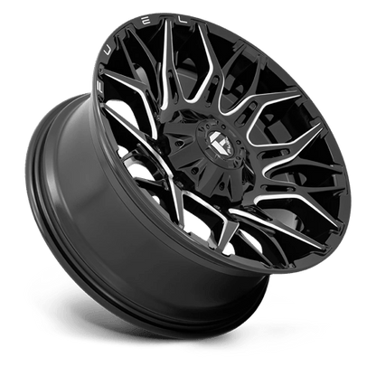 Fuel Offroad D769 TWITCH Glossy Black Milled 22x10 -18 6x135|6x139.7mm 106.1mm