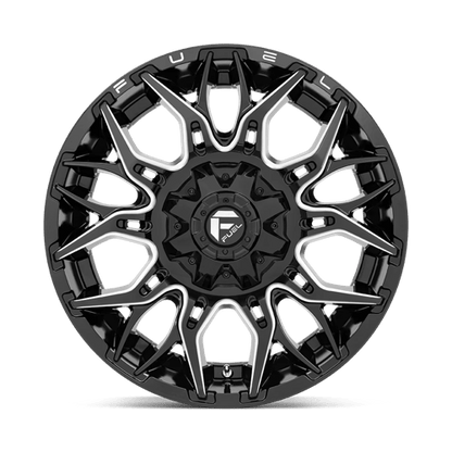 Fuel Offroad D769 TWITCH Glossy Black Milled 20x10 -18 8x180mm 124.2mm