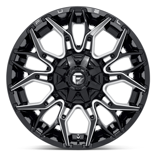 Fuel Offroad D769 TWITCH Glossy Black Milled 22x10 -18 8x170mm 125.1mm