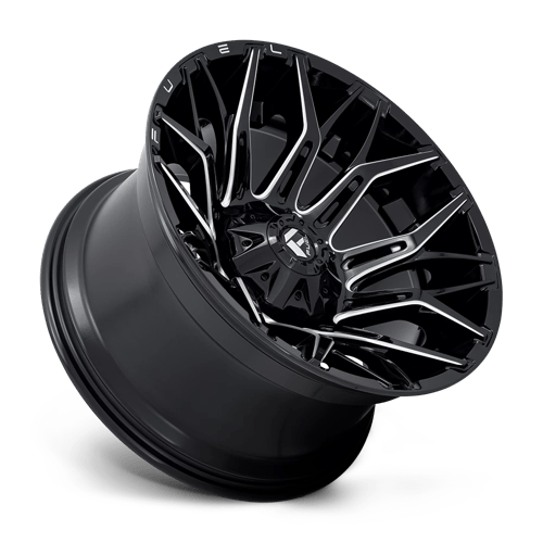 Fuel Offroad D769 TWITCH Glossy Black Milled 22x12 -44 8x170mm 125.1mm