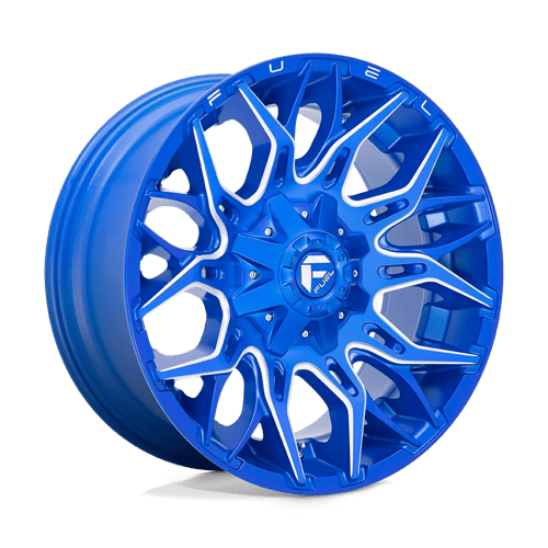 Fuel Offroad D770 TWITCH Anodized Blue Milled 22x12 -44 6x135|6x139.7mm 106.1mm