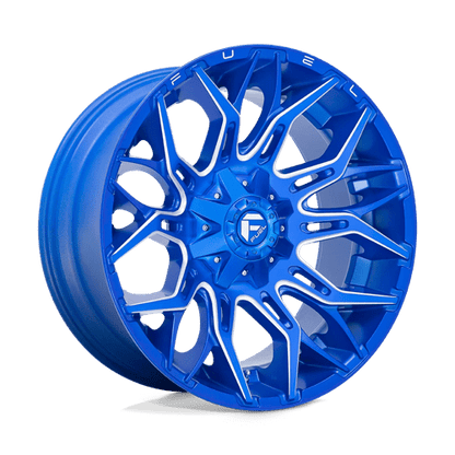 Fuel Offroad D770 TWITCH Anodized Blue Milled 22x10 -18 8x165.1mm 125.1mm