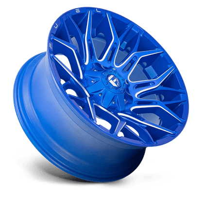Fuel Offroad D770 TWITCH Anodized Blue Milled 22x10 -18 8x170mm 125.1mm
