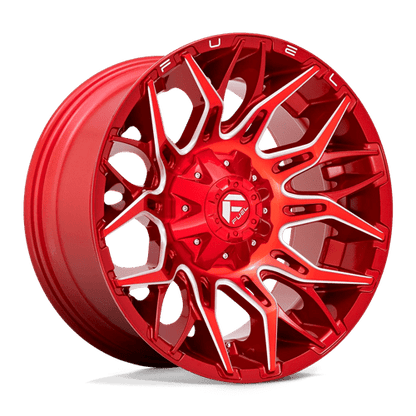 Fuel Offroad D771 TWITCH Candy Red Milled 20x10 -18 5x114.3|5x127mm 78.1mm
