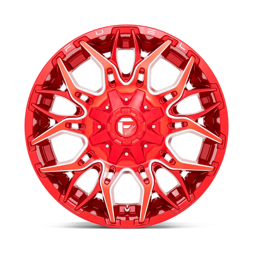 Fuel Offroad D771 TWITCH Candy Red Milled 22x12 -44 6x135|6x139.7mm 106.1mm