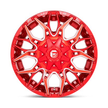 Fuel Offroad D771 TWITCH Candy Red Milled 20x9 +1 8x180mm 124.2mm
