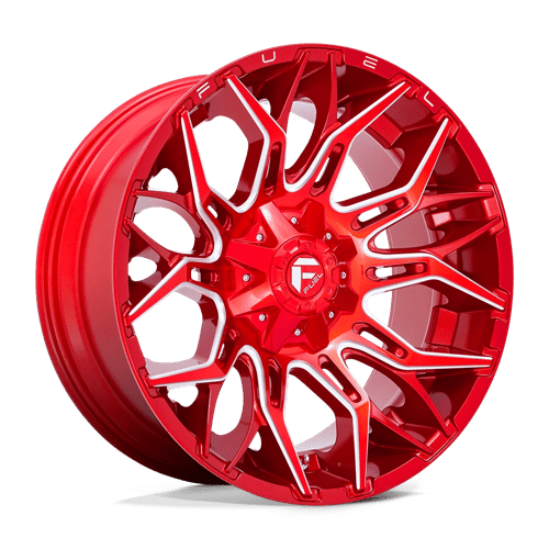Fuel Offroad D771 TWITCH Candy Red Milled 22x10 -18 8x180mm 124.2mm