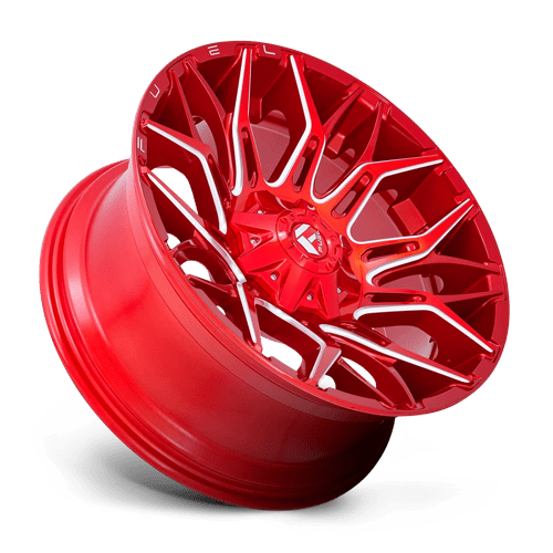 Fuel Offroad D771 TWITCH Candy Red Milled 22x10 -18 8x180mm 124.2mm