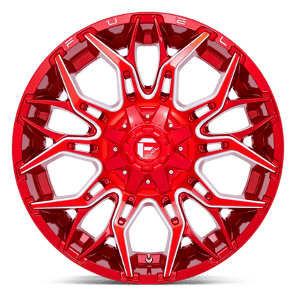Fuel Offroad D771 TWITCH Candy Red Milled 22x10 -18 8x180mm 124.2mm
