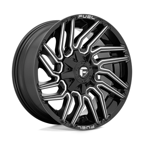 Fuel Offroad D773 TYPHOON Gloss Black Milled 20x9 +1 8x165.1mm 125.1mm