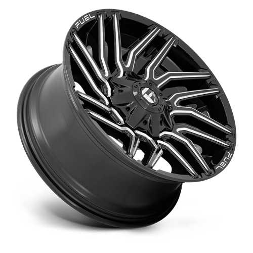 Fuel Offroad D773 TYPHOON Gloss Black Milled 20x9 +1 8x165.1mm 125.1mm