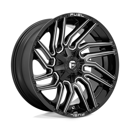 Fuel Offroad D773 TYPHOON Gloss Black Milled 22x10 -18 8x180mm 124.2mm