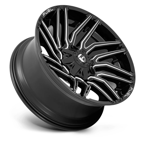 Fuel Offroad D773 TYPHOON Gloss Black Milled 22x10 -18 8x180mm 124.2mm