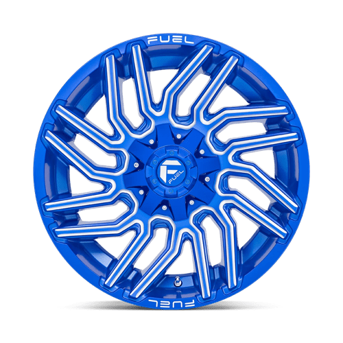 Fuel Offroad D774 TYPHOON Anodized Blue Milled 20x10 -18 6x135|6x139.7mm 106.1mm