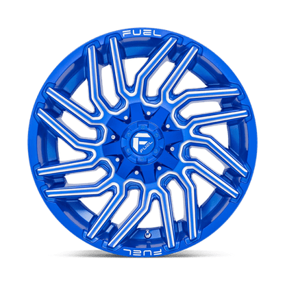 Fuel Offroad D774 TYPHOON Anodized Blue Milled 20x10 -18 6x135|6x139.7mm 106.1mm