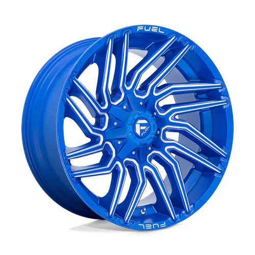 Fuel Offroad D774 TYPHOON Anodized Blue Milled 22x10 -18 8x180mm 124.2mm