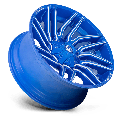 Fuel Offroad D774 TYPHOON Anodized Blue Milled 22x10 -18 8x180mm 124.2mm