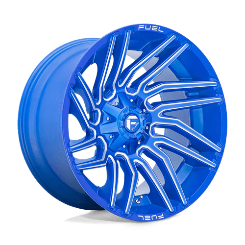 Fuel Offroad D774 TYPHOON Anodized Blue Milled 22x12 -44 5x114.3|5x127mm 78.1mm