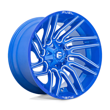 Fuel Offroad D774 TYPHOON Anodized Blue Milled 22x12 -44 5x139.7|5x150mm 110.1mm