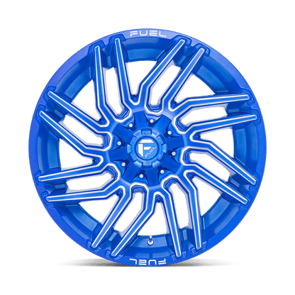 Fuel Offroad D774 TYPHOON Anodized Blue Milled 22x12 -44 5x114.3|5x127mm 78.1mm